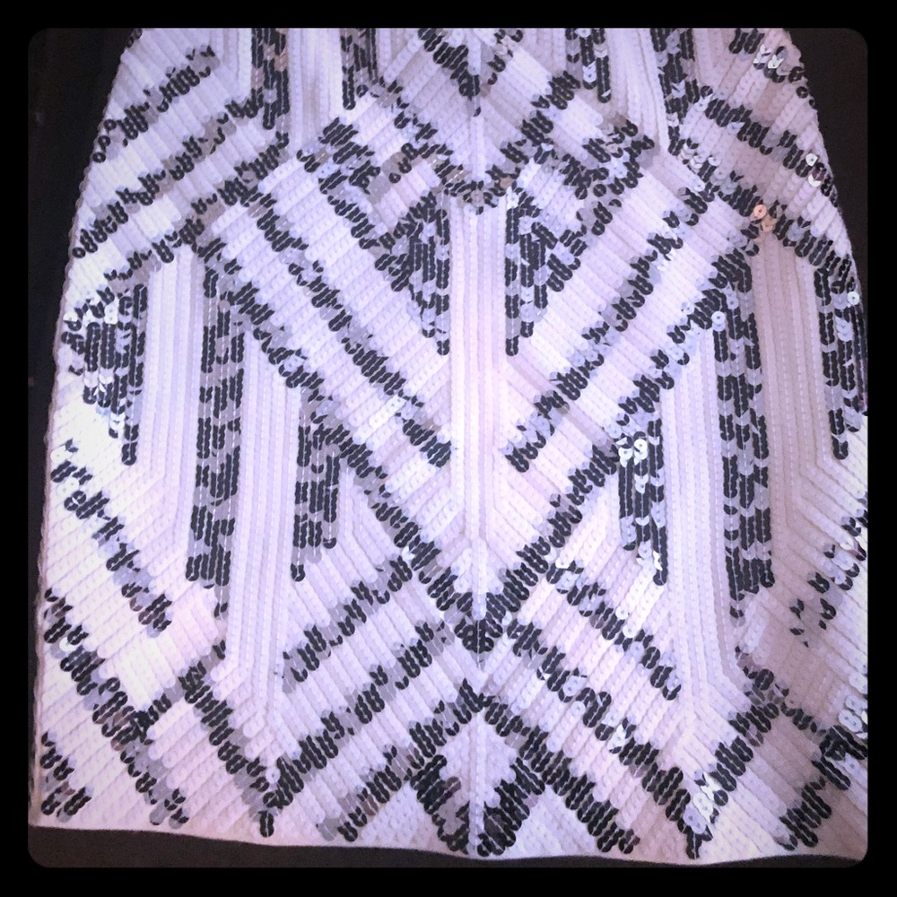 Express white sequined skirt- brand new